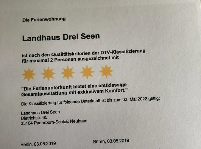 Landhaus Drei Seen 4* Paderborn